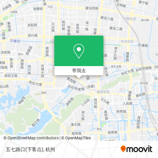 五七路口(下客点)地图