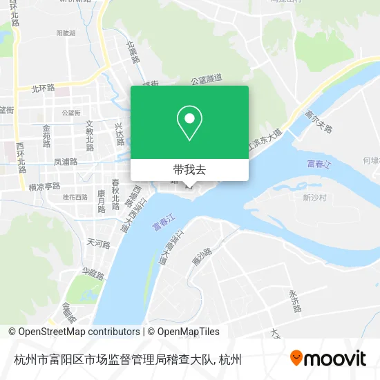 杭州市富阳区市场监督管理局稽查大队地图