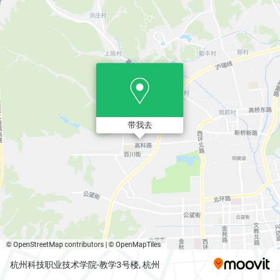 杭州科技职业技术学院-教学3号楼地图