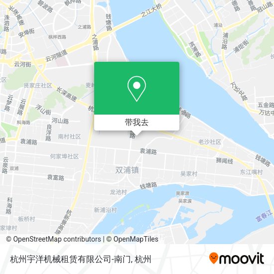 杭州宇洋机械租赁有限公司-南门地图