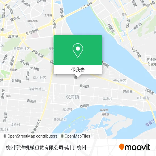 杭州宇洋机械租赁有限公司-南门地图