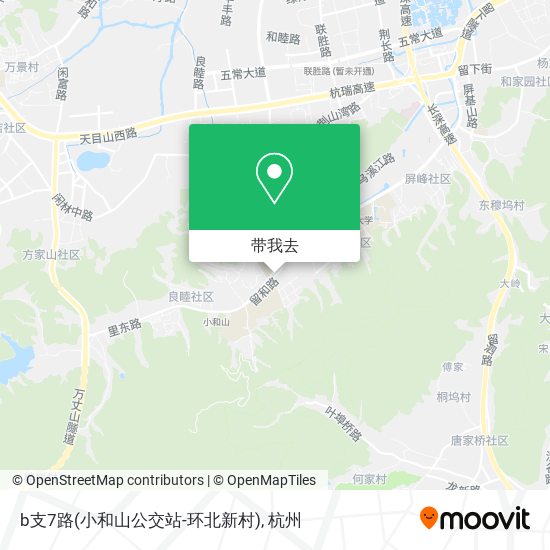 b支7路(小和山公交站-环北新村)地图