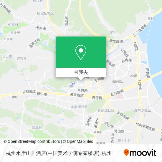 杭州水岸山居酒店(中国美术学院专家楼店)地图