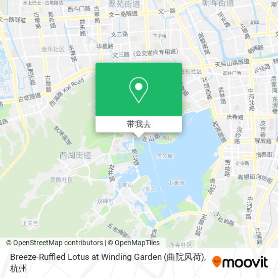 Breeze-Ruffled Lotus at Winding Garden (曲院风荷)地图