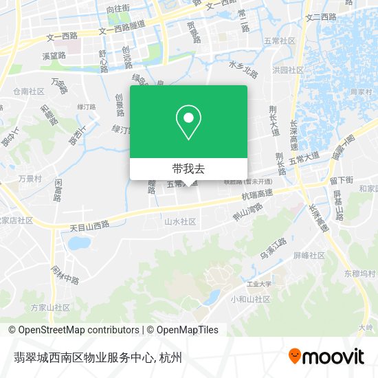 翡翠城西南区物业服务中心地图