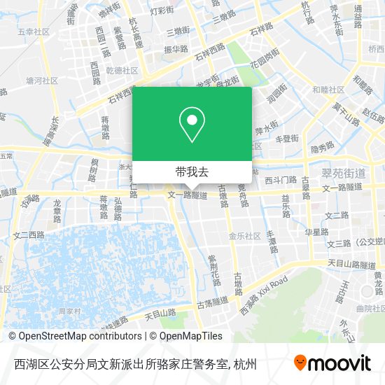 西湖区公安分局文新派出所骆家庄警务室地图