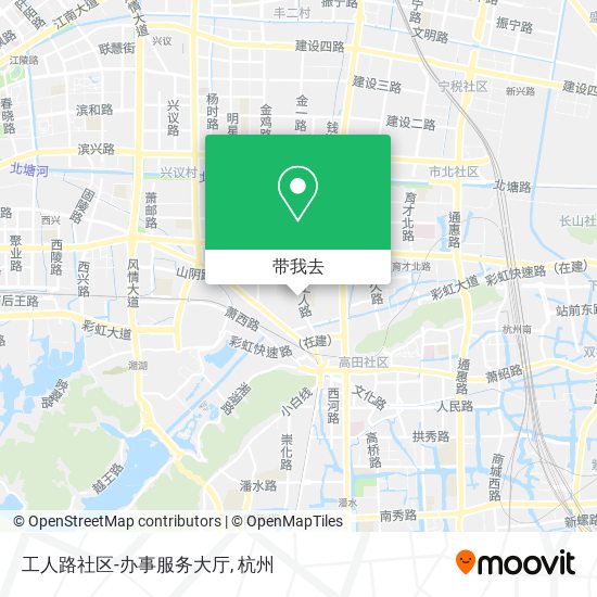 工人路社区-办事服务大厅地图