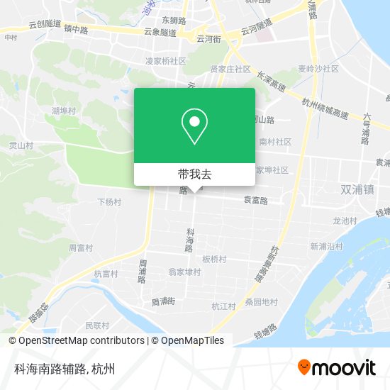 科海南路辅路地图