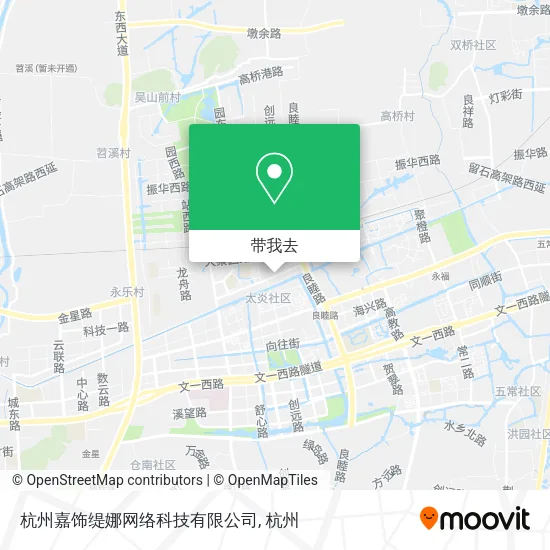 杭州嘉饰缇娜网络科技有限公司地图
