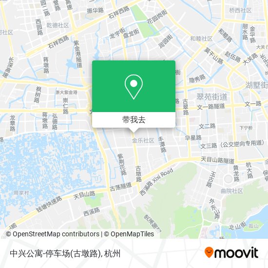 中兴公寓-停车场(古墩路)地图