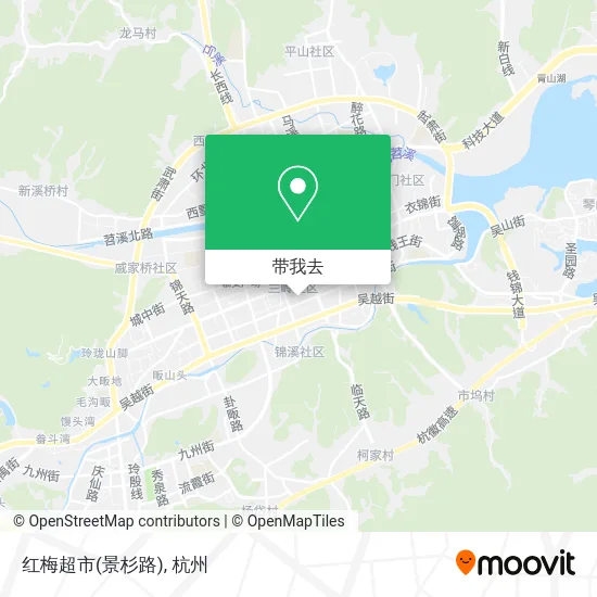 红梅超市(景杉路)地图