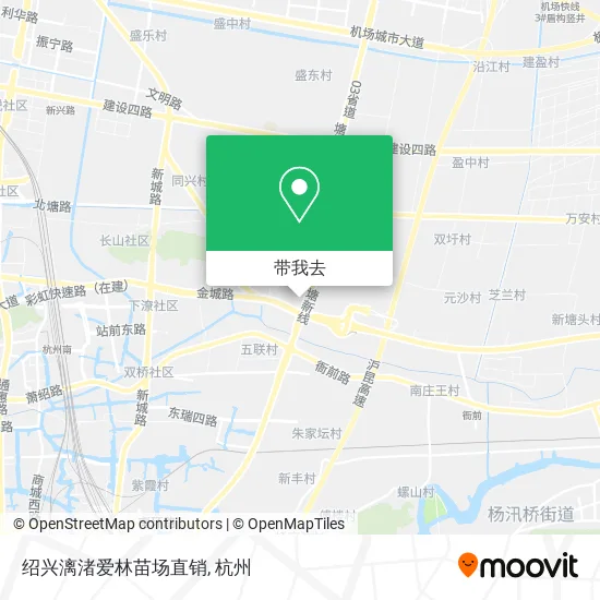 绍兴漓渚爱林苗场直销地图