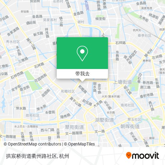 拱宸桥街道衢州路社区地图