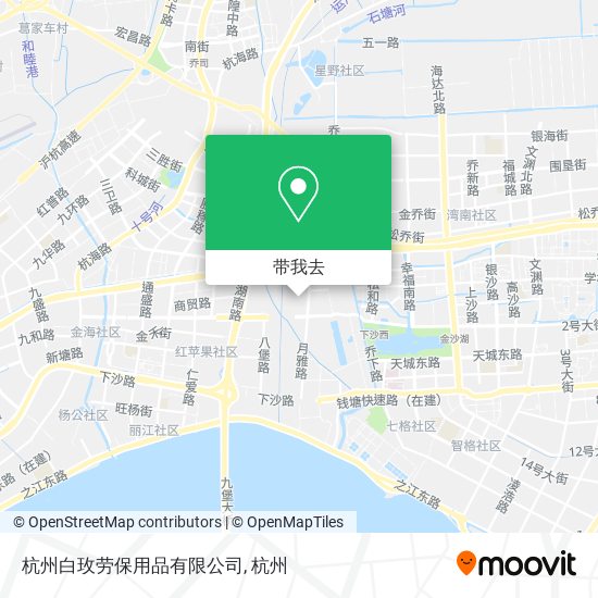杭州白玫劳保用品有限公司地图