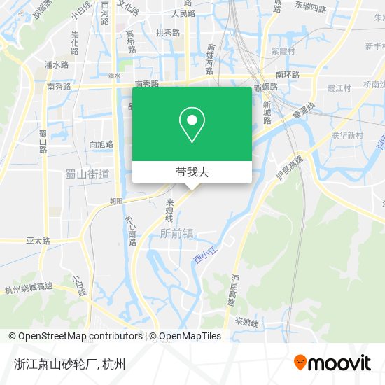 浙江萧山砂轮厂地图