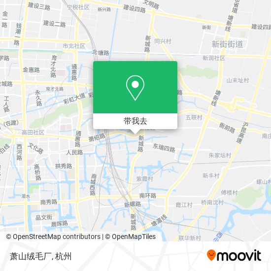 萧山绒毛厂地图