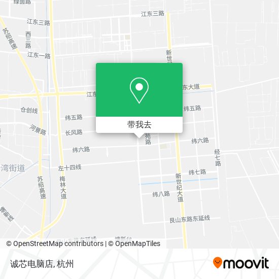 诚芯电脑店地图