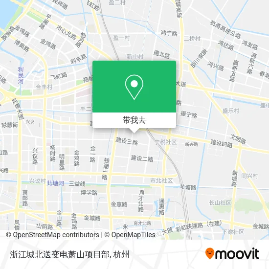 浙江城北送变电萧山项目部地图
