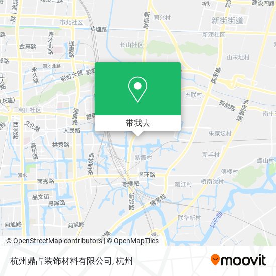 杭州鼎占装饰材料有限公司地图