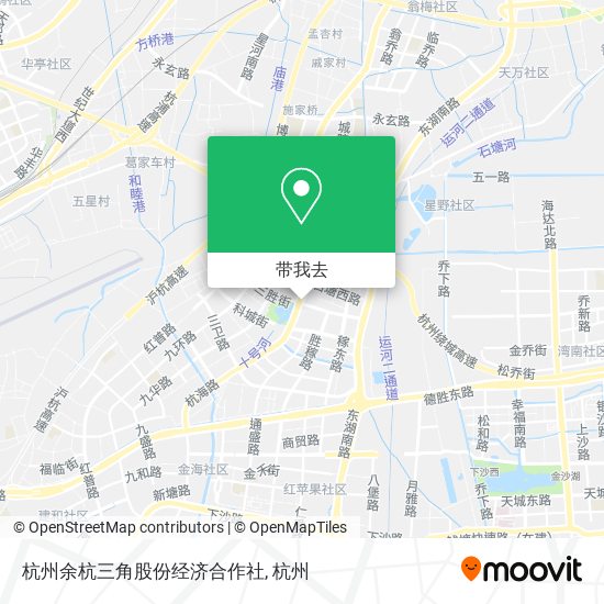 杭州余杭三角股份经济合作社地图