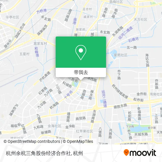 杭州余杭三角股份经济合作社地图