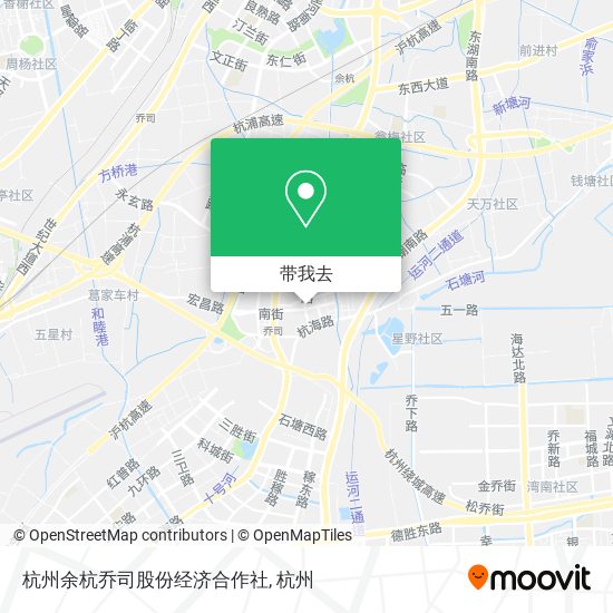 杭州余杭乔司股份经济合作社地图
