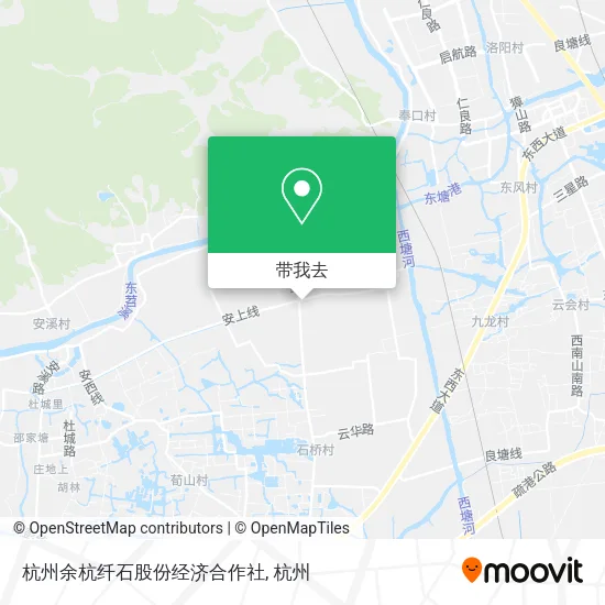 杭州余杭纤石股份经济合作社地图