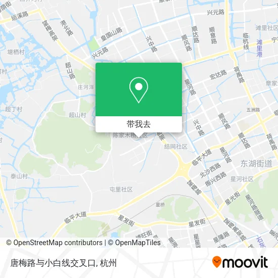 唐梅路与小白线交叉口地图
