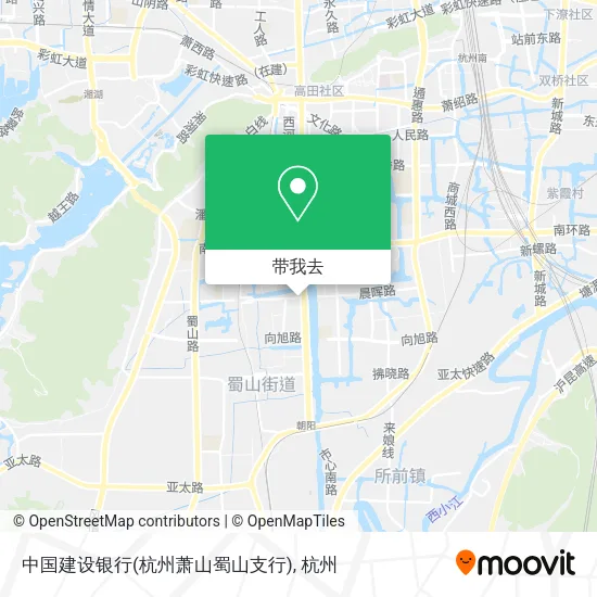 中国建设银行(杭州萧山蜀山支行)地图