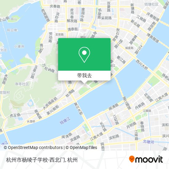 杭州市杨绫子学校-西北门地图