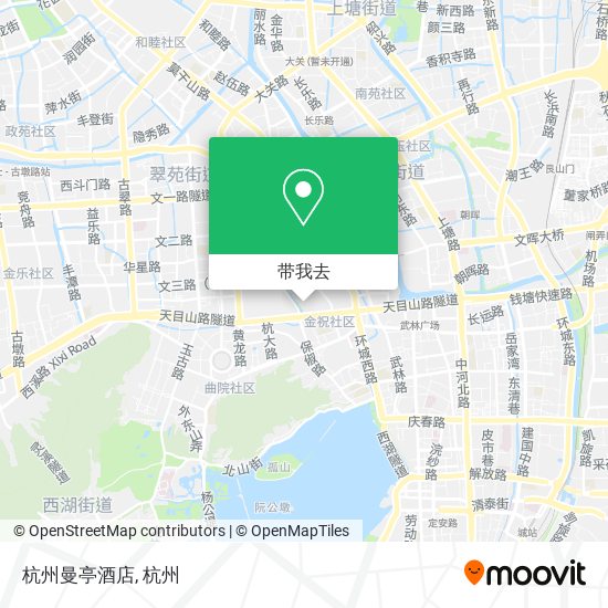 杭州曼亭酒店地图