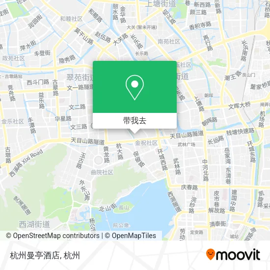 杭州曼亭酒店地图