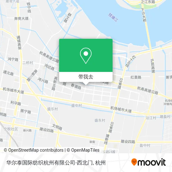 华尔泰国际纺织杭州有限公司-西北门地图