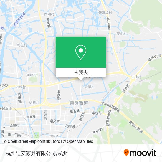 杭州迪安家具有限公司地图