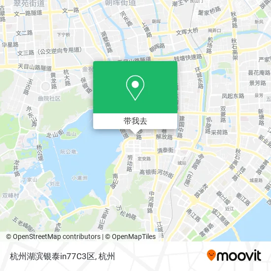 杭州湖滨银泰in77C3区地图