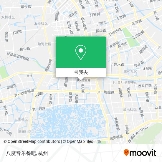 八度音乐餐吧地图