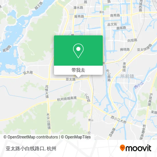 亚太路小白线路口地图