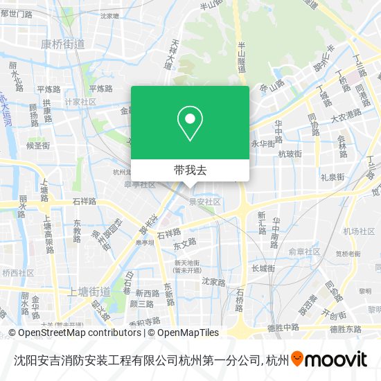 沈阳安吉消防安装工程有限公司杭州第一分公司地图