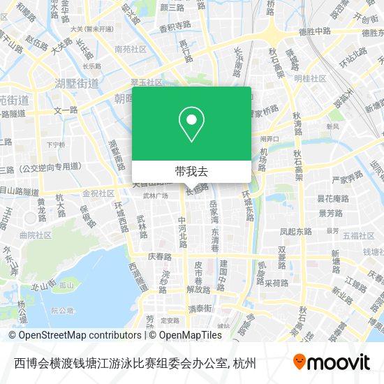 西博会横渡钱塘江游泳比赛组委会办公室地图
