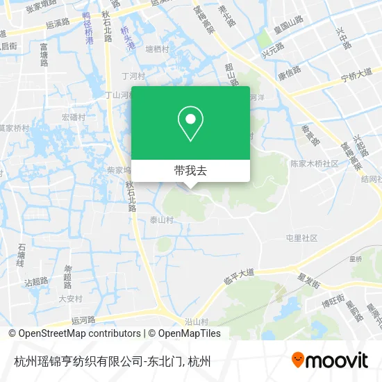 杭州瑶锦亨纺织有限公司-东北门地图