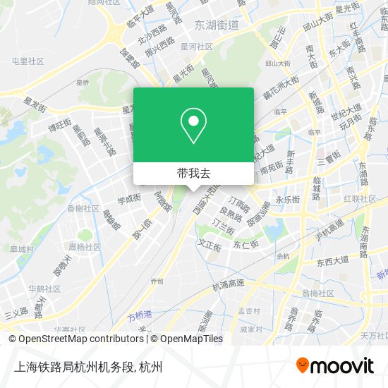 上海铁路局杭州机务段地图
