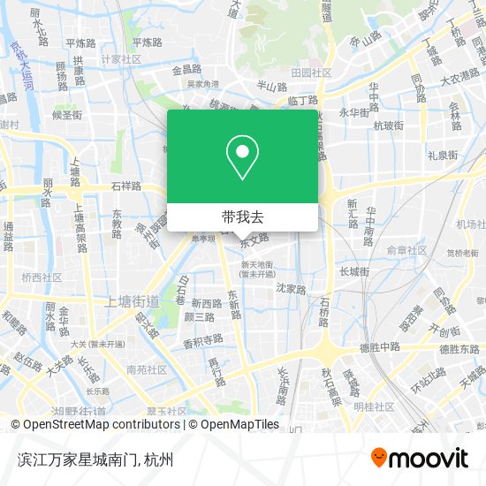 滨江万家星城南门地图