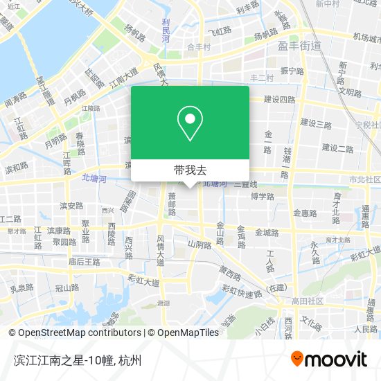 滨江江南之星-10幢地图