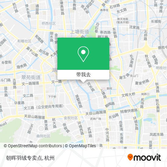 朝晖羽绒专卖点地图