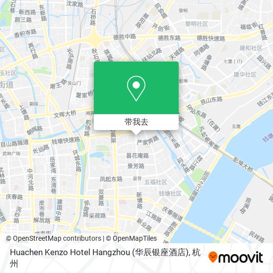 Huachen Kenzo Hotel Hangzhou (华辰银座酒店)地图
