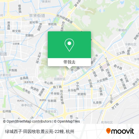 绿城西子·田园牧歌麓云苑-22幢地图