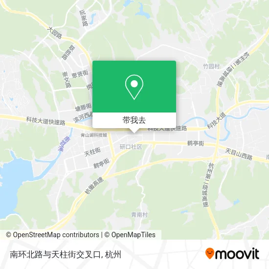 南环北路与天柱街交叉口地图