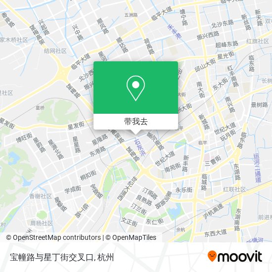 宝幢路与星丁街交叉口地图