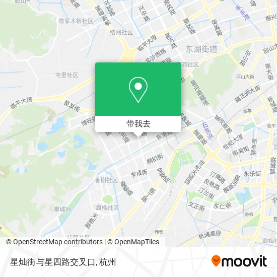 星灿街与星四路交叉口地图