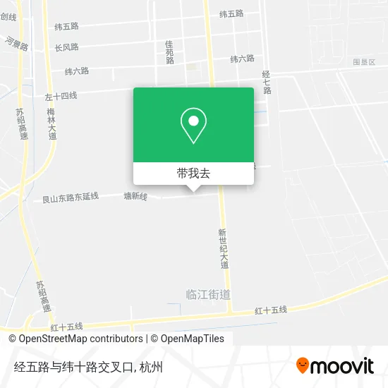 经五路与纬十路交叉口地图